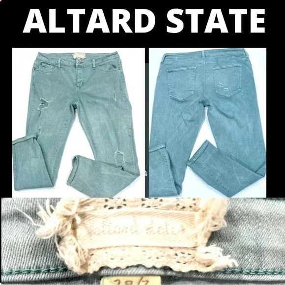 Altars State Thrill Chinois distressed jeans high waist - Picture 1 of 8